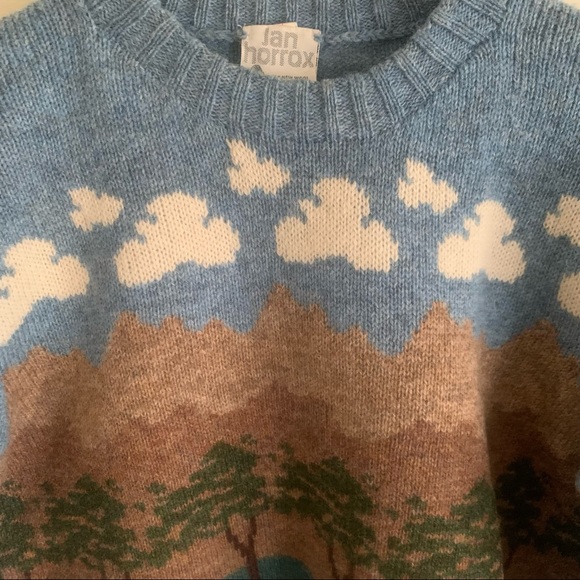 Jan Horrox Sheep Landscape Wool Sweater - Picture 3 of 4